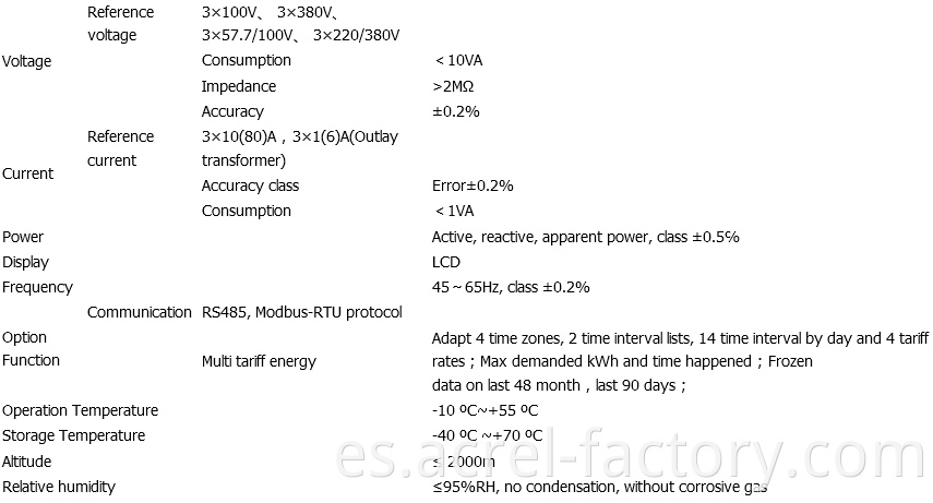 3 Phase Rs485 Din Energy Meter